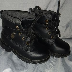 Polo Ralph Lauren Boys leather boots size 6